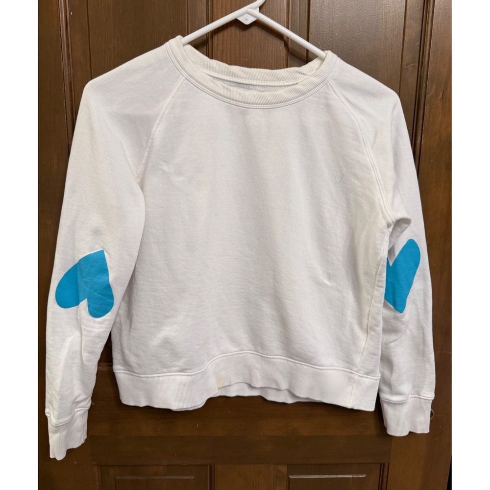 Kerri Rosenthal pullover sweatshirt size XS Heart Elbow Patches flaw